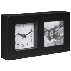 Horloge avec cadre photo à poser 10.5x19.5cm (2 modèles) < Gifi Clearance