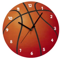 Horloge murale en bois Ø30cm - 2 modèles foot ou basket < Gifi Best