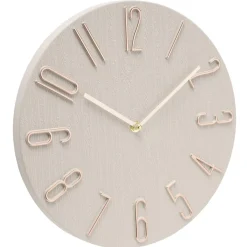 Horloge murale ronde design chiffres en relief Ø30cm (2 modèles)