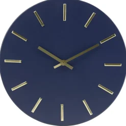 Horloge ronde en métal bleu Ø30cm < Gifi Clearance