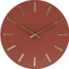 Horloge ronde en métal terracotta Ø30cm < Gifi Clearance