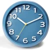 Horloge ronde plastique bleu Ø25cm < Gifi Discount