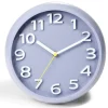 Horloge ronde plastique gris Ø25cm