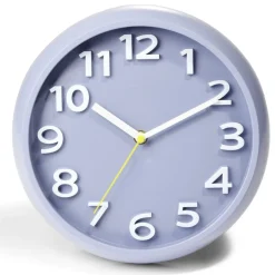 Horloge ronde plastique gris Ø25cm
