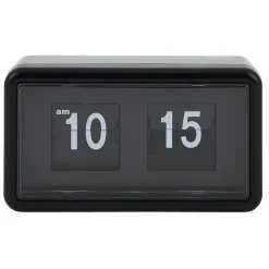 Horloge rétro à rabat automatique plastique noir < Gifi Sale