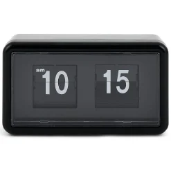 Horloge rétro à rabat automatique plastique noir < Gifi Sale