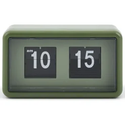 Horloge rétro à rabat automatique plastique vert < Gifi Outlet