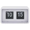 Horloge rétro à rabat automatique plastique blanc