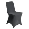 Housse de chaise extensible grise L44xP39XH91cm