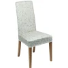 Housse de chaise extensible motif fleurs ou géométriques