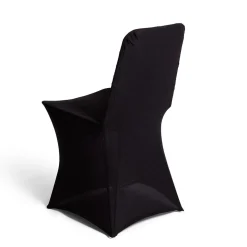 Housse de chaise extensible noire L44xP39XH91cm