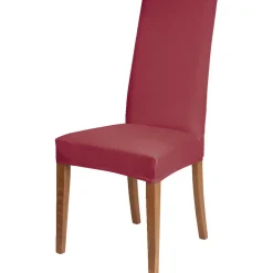 Housse de chaise extensible rouge framboise 40x40xH45cm < Gifi Best