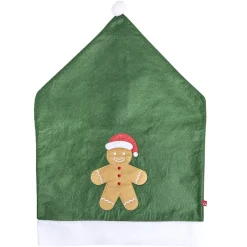 Housse de chaise Noël à pompon rouge et blanche 48x70cm (4 modèles)