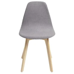 Housse de chaise scandinave extensible grise 45x40xH45cm
