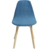 Housse de chaise scandinave extensible bleue 45x40xH45cm < Gifi Sale