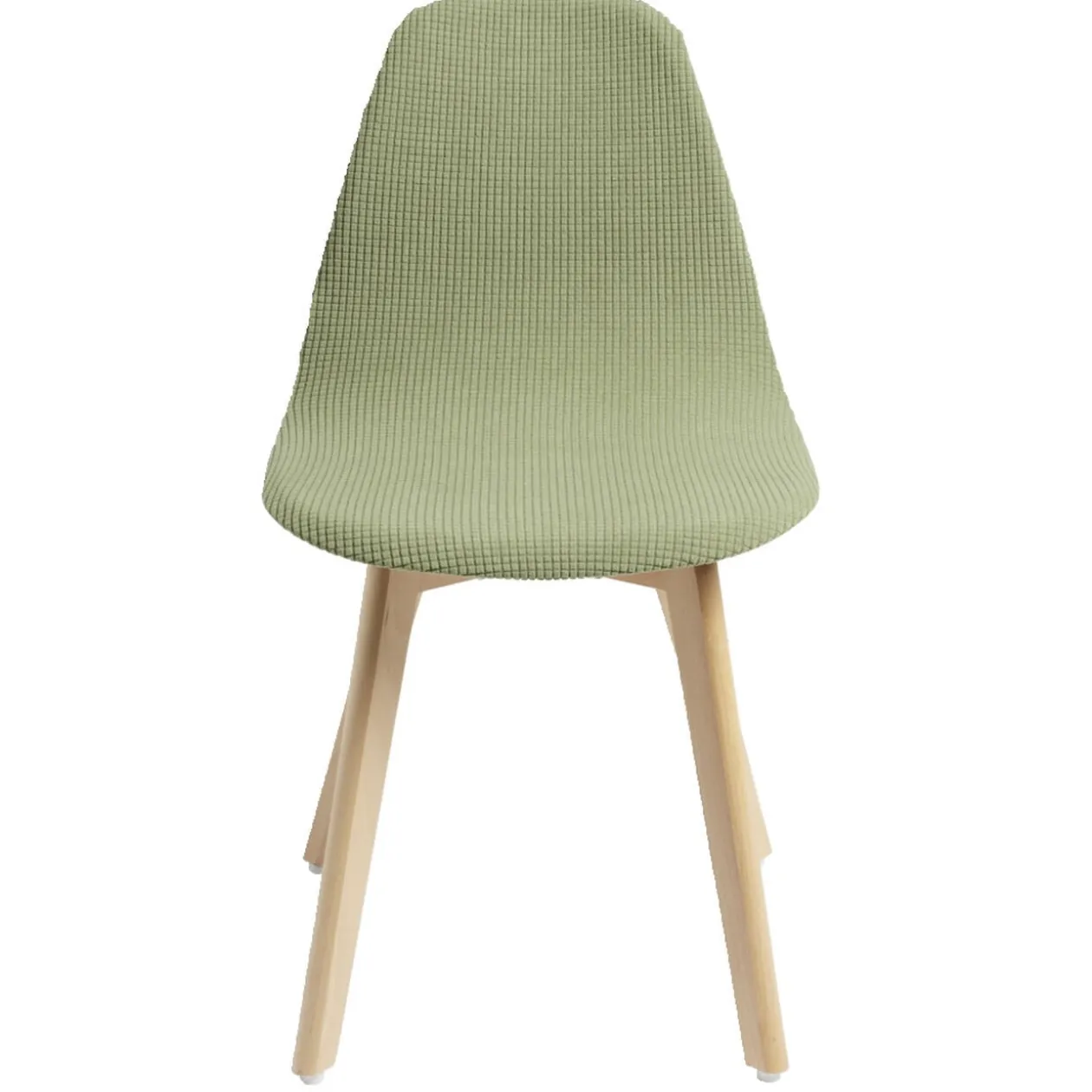 Housse de chaise scandinave extensible verte L45xP40xH45cm