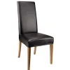 Housse de chaise simili noir ou blanc 38x30xH55 cm
