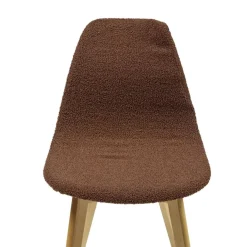 Housse de chaise tissu bouclette marron 45x40x48cm < Gifi Sale