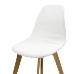 Housse de chaise tissu bouclette blanc 45x40x48cm < Gifi New