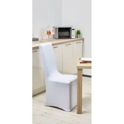 Housse de chaise uni blanc < Gifi Sale