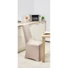 Housse de chaise uni gris clair