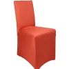 Housse de chaise uni rouge