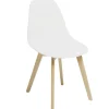 Housse de chaise velours côtelé L45xP40xH45cm - 2 modèles gris ou blanc