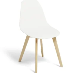 Housse de chaise 45x40xH45cm Lot de 2 (2 modèles gris ou blanc)