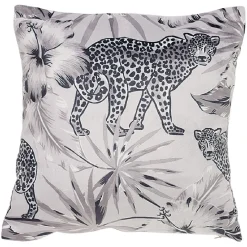 Housse de coussin carré design animaux x2