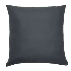 Housse de coussin carrée grise 40x40cm