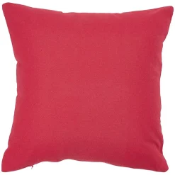 Housse de coussin carré rouge uni < Gifi Sale