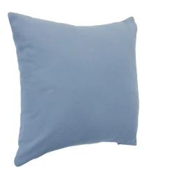 Housse de coussin carré unie bleu clair < Gifi Outlet