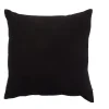 Housse de coussin carré unie noir