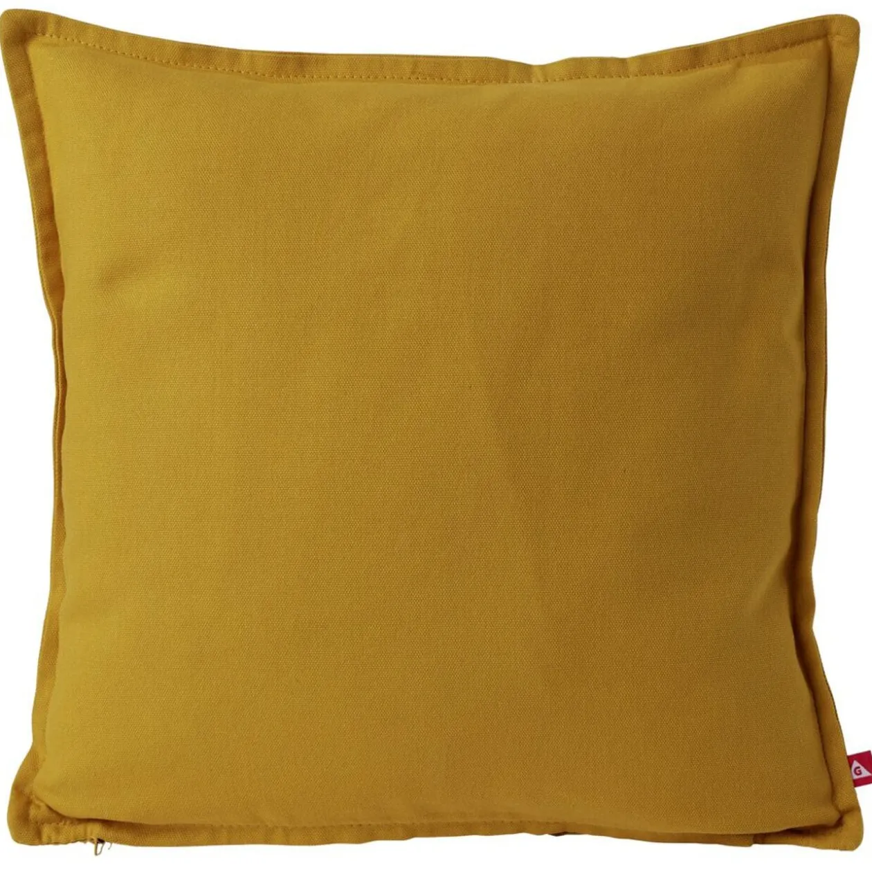 Housse de coussin coton Panama 40x40cm jaune
