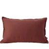 Housse de coussin coton Panama 30x50cm gris