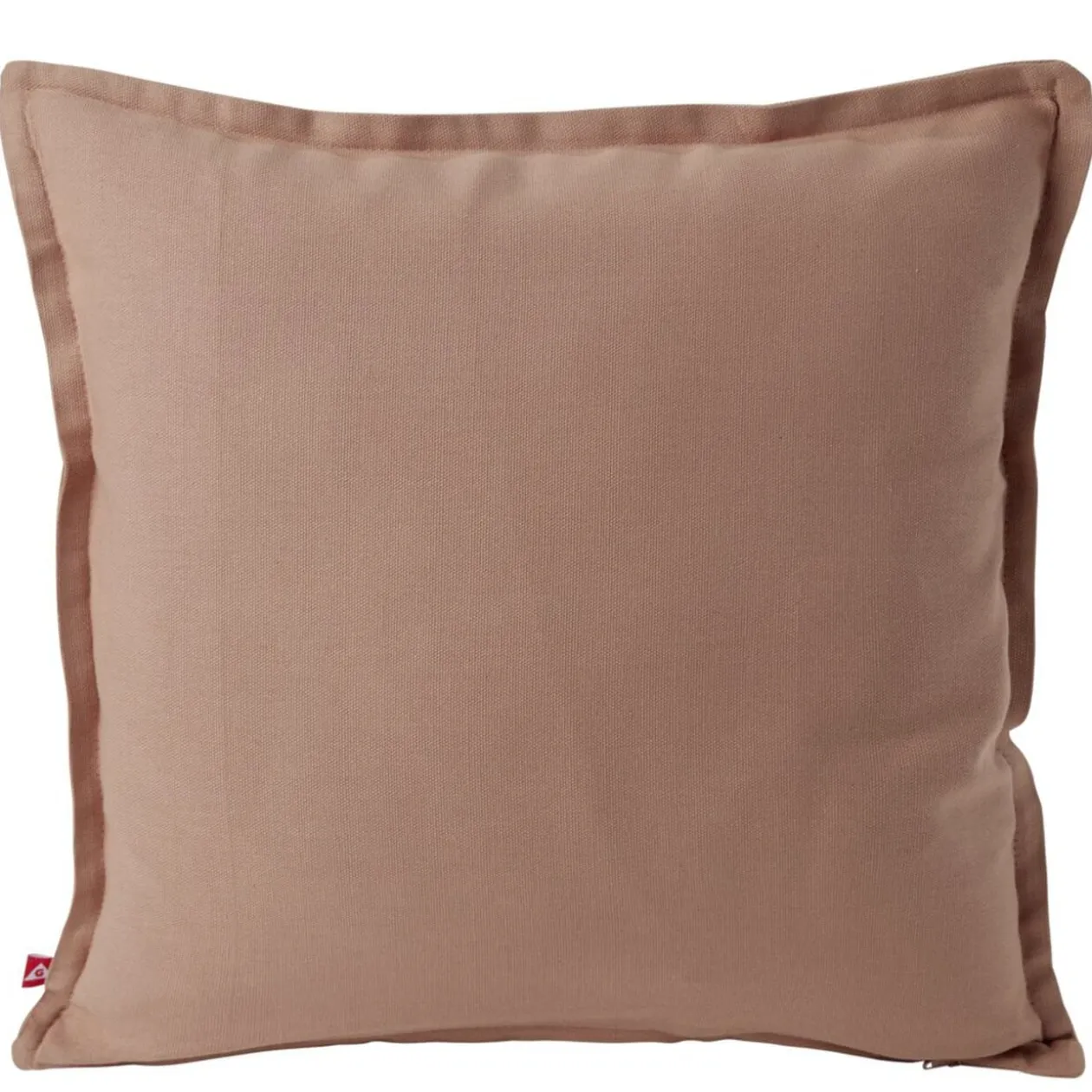Housse de coussin coton Panama 40x40cm vieux rose