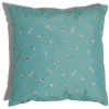Housse de coussin de jardin Splash carré motif nageur bleu et rouge