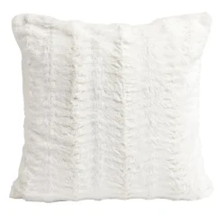Housse de coussin effet fourrure gaufré 40x40cm (3 modèles)