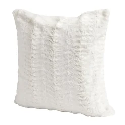 Housse de coussin effet fourrure gaufré 40x40cm (3 modèles)