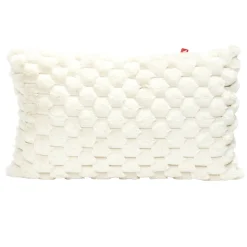 Housse de coussin effet fourrure lapin 30x50cm (3 modèles)