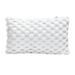Housse de coussin effet fourrure lapin 30x50cm (3 modèles)