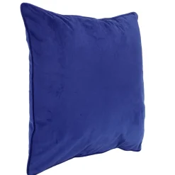 Housse de coussin en velours bleu nuit < Gifi