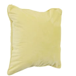 Housse de coussin en velours jaune moutarde < Gifi Sale