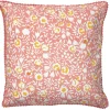 Housse de coussin fleur jaune rose collection Dolce Vita