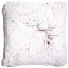 Housse de coussin imitation fourrure grise 45x45cm