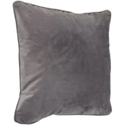 Housse de coussin imitation velours 40x40cm gris < Gifi Sale