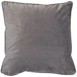 Housse de coussin imitation velours 40x40cm gris < Gifi Sale