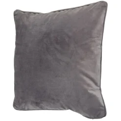 Housse de coussin imitation velours 40x40cm gris < Gifi Sale