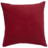 Housse de coussin imitation velours 40x40cm rouge < Gifi New