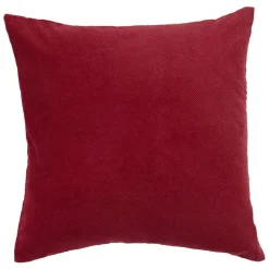 Housse de coussin imitation velours 40x40cm rouge < Gifi New